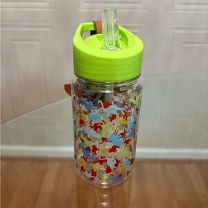 Manna Motive Reusable Sport Water Bottle, 15 Oz  With Name Tag Flip Up Straw